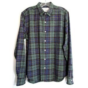 Frank & Eileen Finbar Green Plaid Long Sleeve Button Down Shirt Size S NWOT